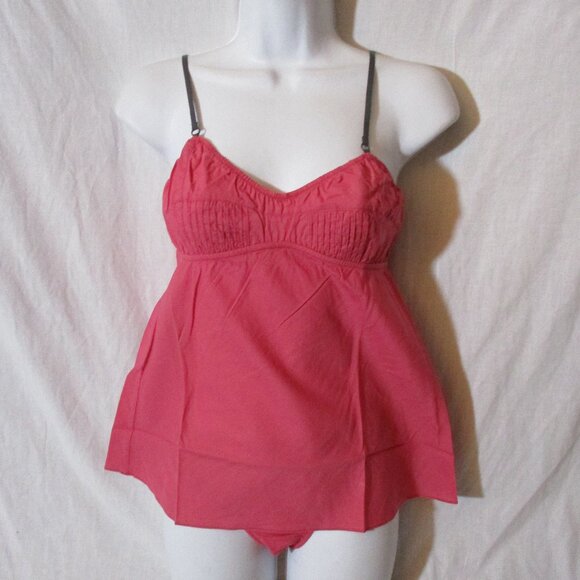 NEW NIP MARNI Tank Short Shorts Cotton Intimate Lingerie Romper Set Cute Pink 1 - Picture 1 of 5